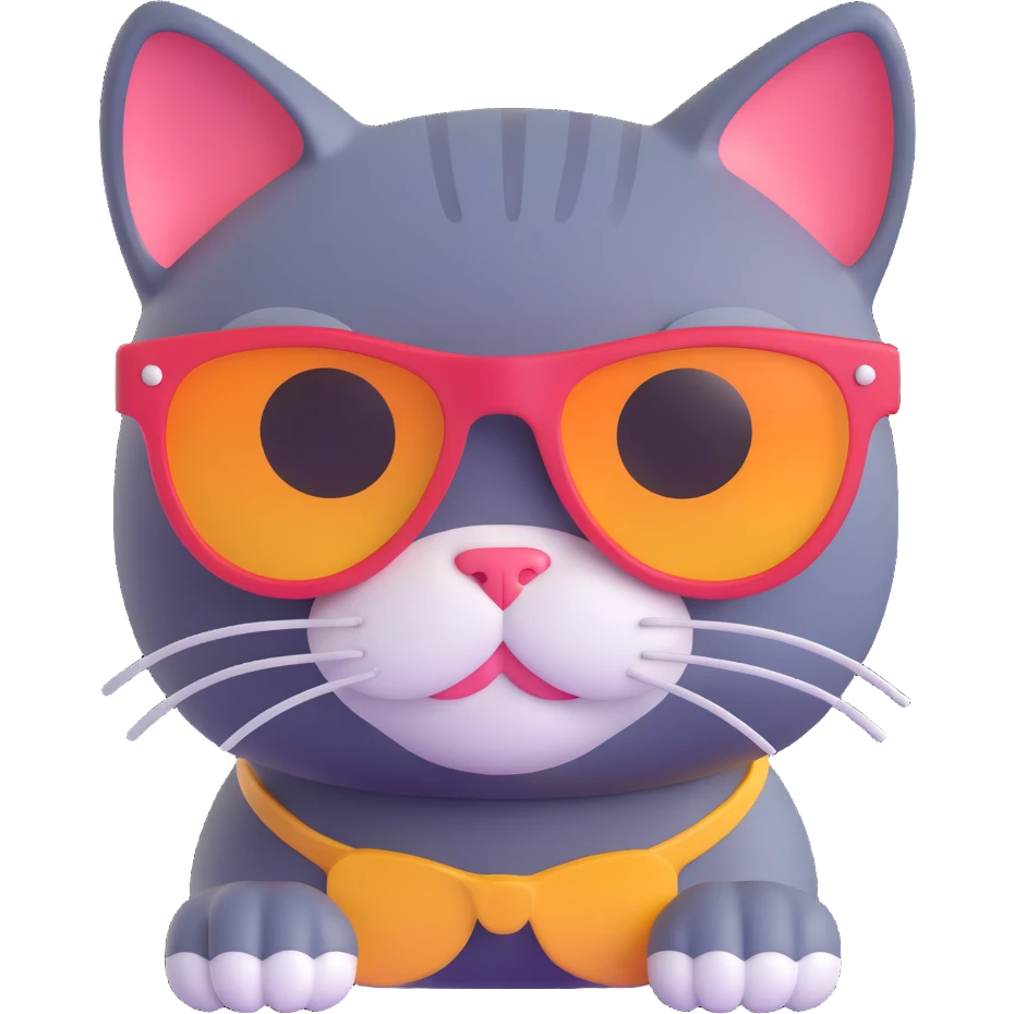cat wearing sunglasses emoji