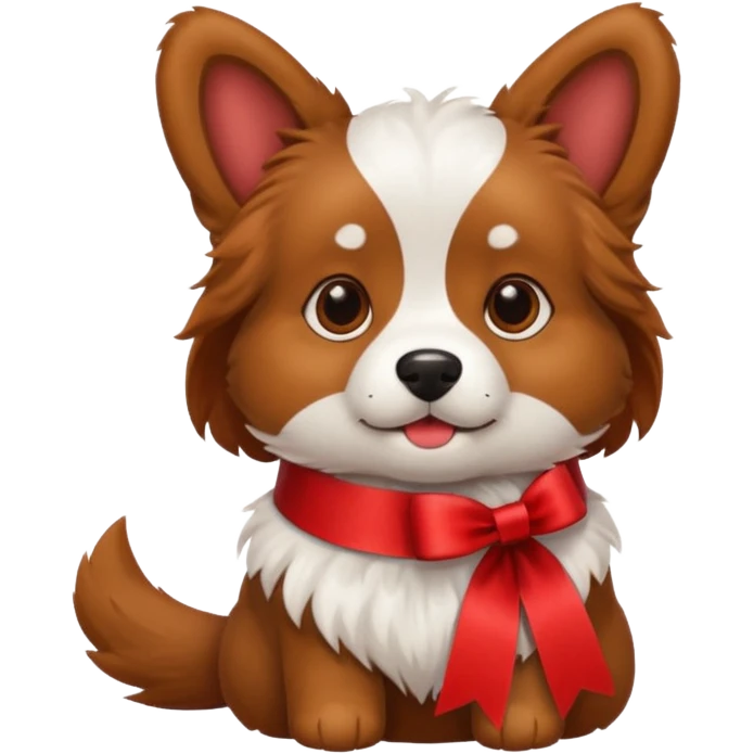 dog with ribbon emoji