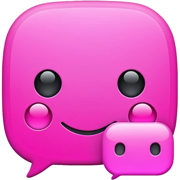 pink chat gpt ai app logo emoji