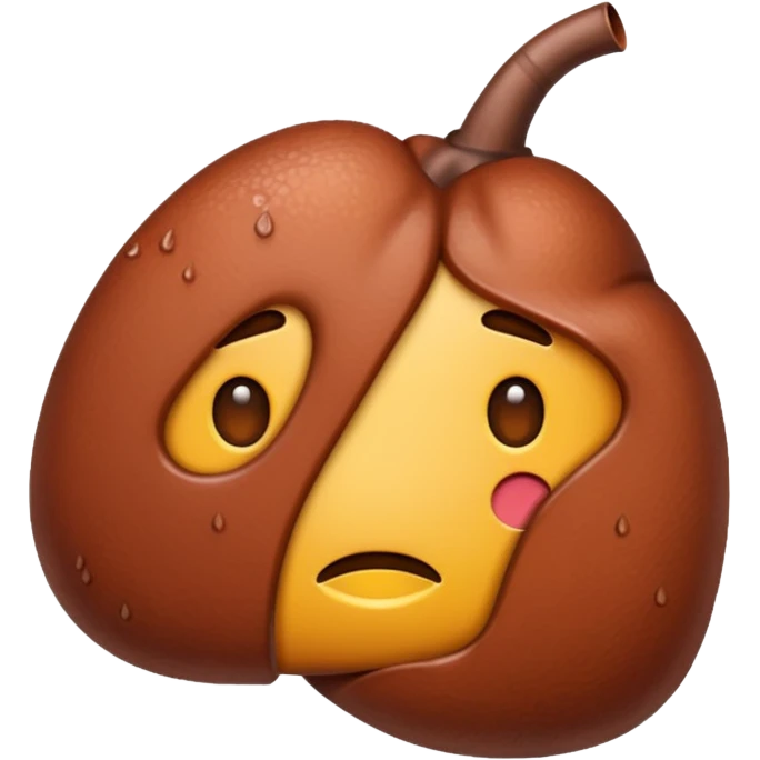 Shivering liver emoji emoji
