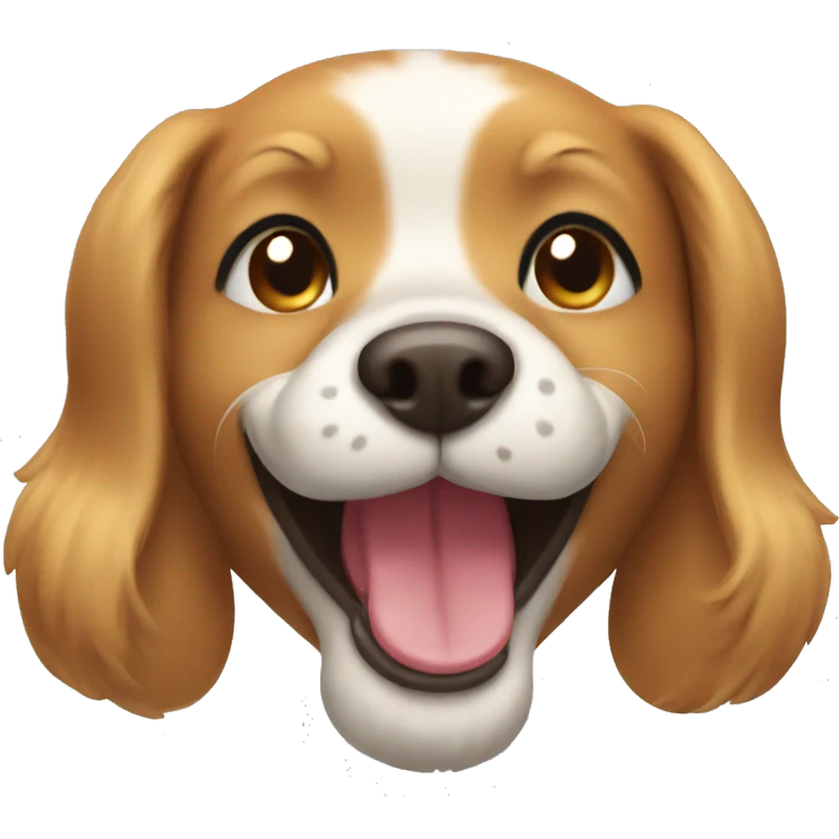Dog smiling emoji