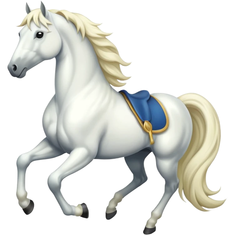 white horse  emoji