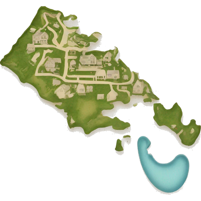 Outline of Nantucket Island, Massachusetts  emoji