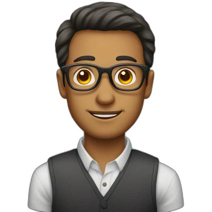 A Guy with glasses with elephant ears emoji