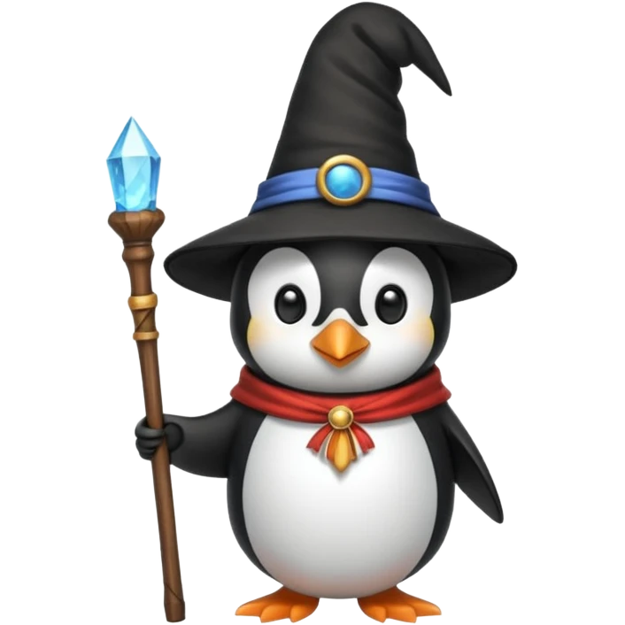 Penguin Wizard emoji