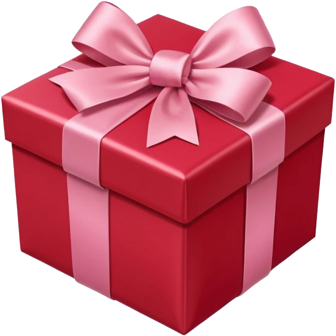 red gift box with pink bow emoji