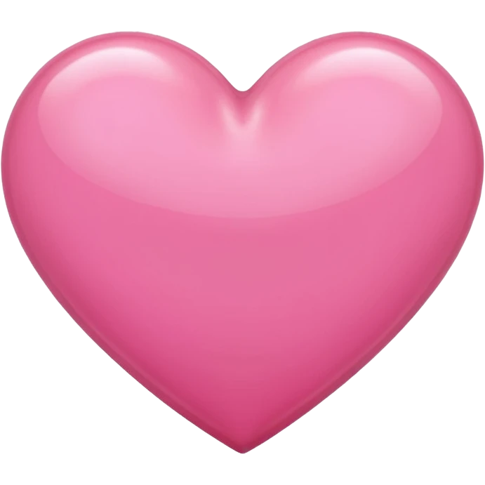 simple pink heart emoji