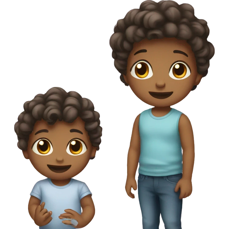 two baby bestfriends emoji