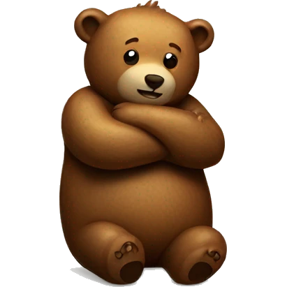 bear hugging oil emoji