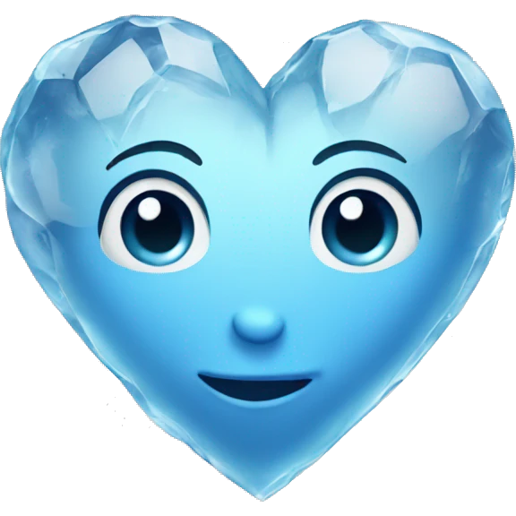 Ice heart emoji