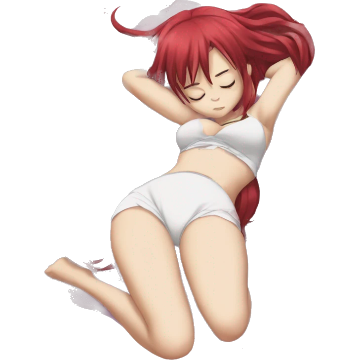 full body sleeping Rias Gremory  emoji