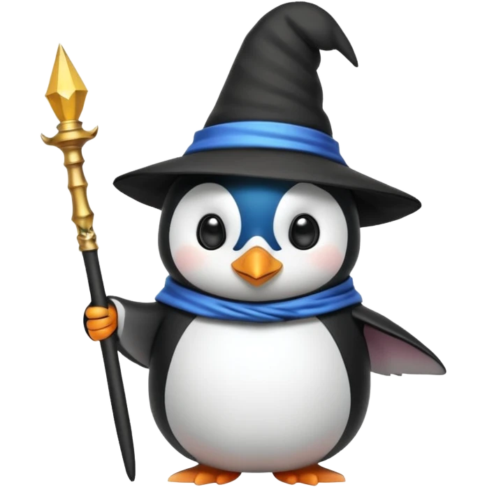 Penguin Wizard emoji