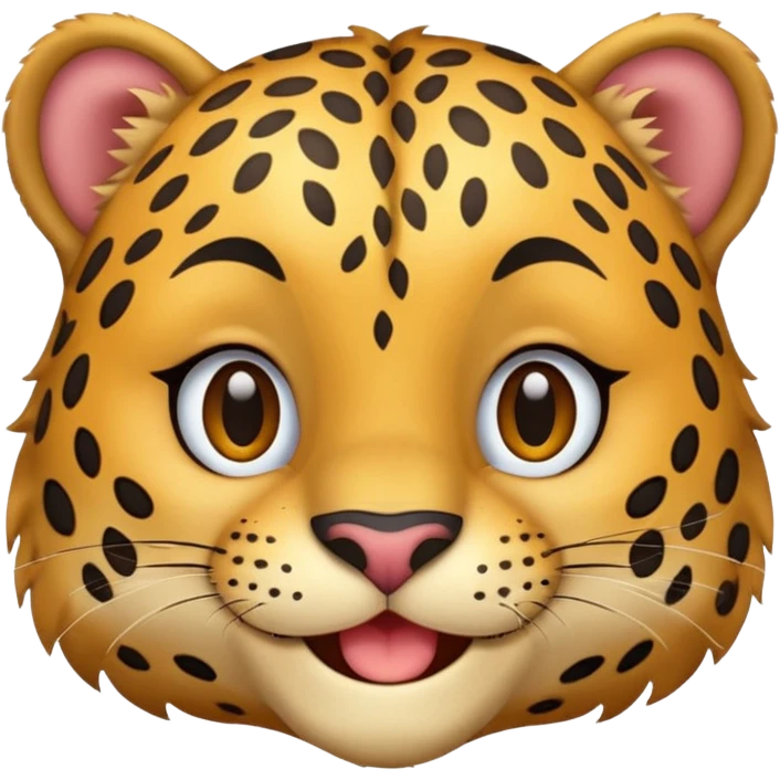 happy leopard  emoji