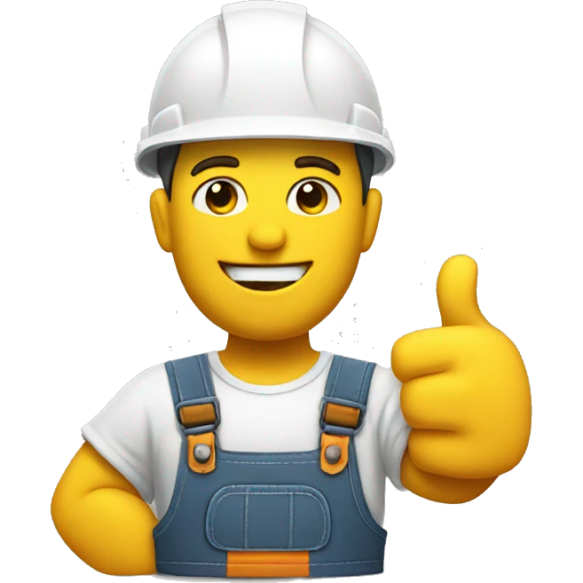 builder with 2 thumb up emoji
