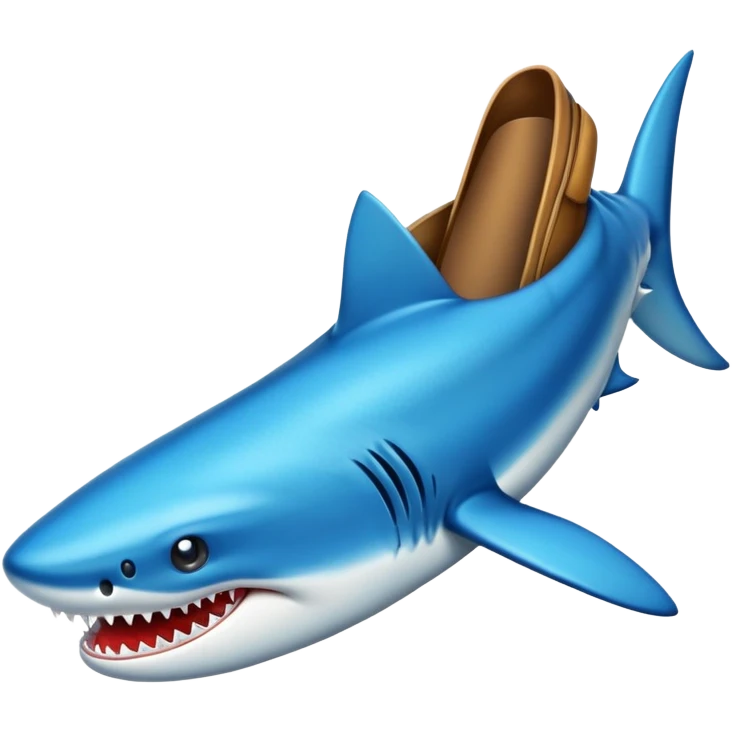 Tiburón con zapatos  emoji