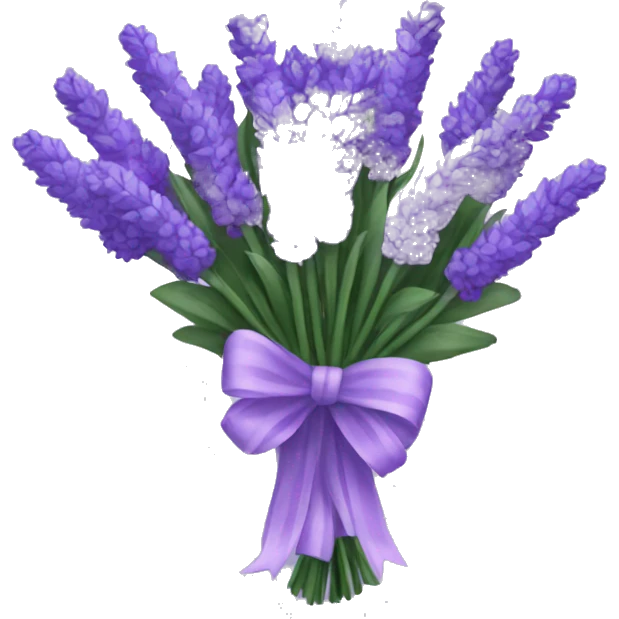 Big lavender bouquet  emoji