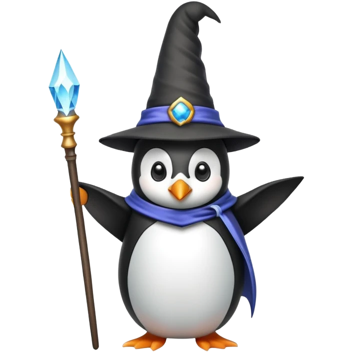 Penguin Wizard emoji