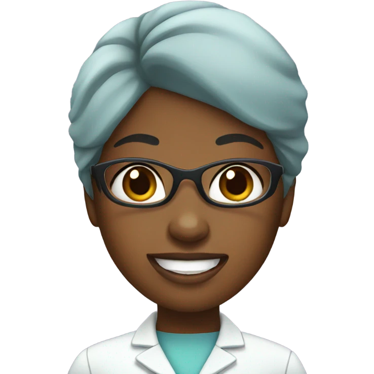 Black female Dentist  emoji