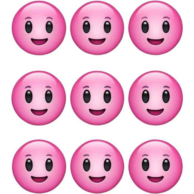 Pembe stickerler emoji