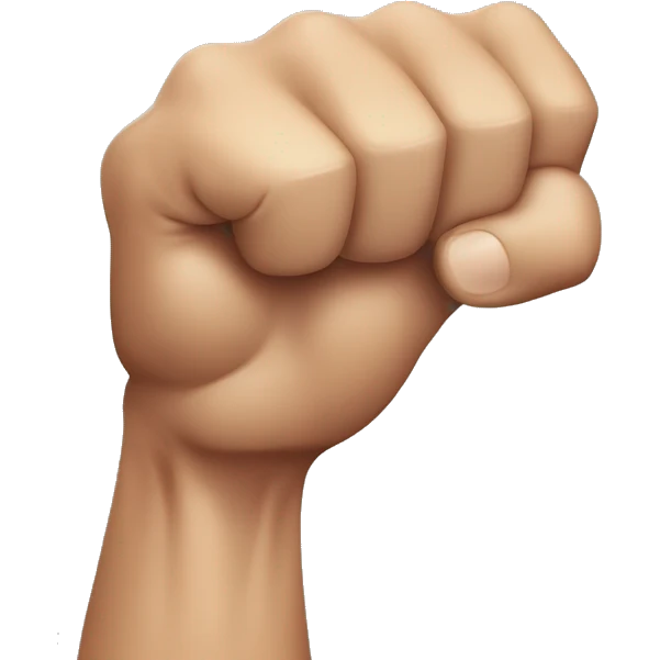 Right arm flex bicep emoji