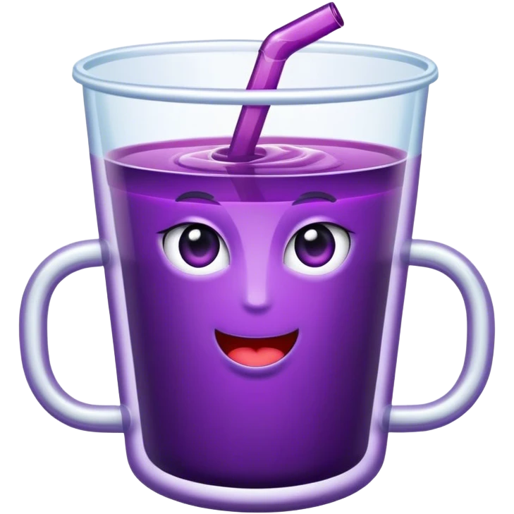 Purple juice in a double cup emoji