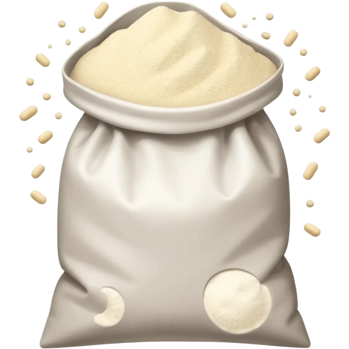 open bag of flour emoji