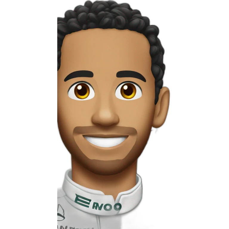 lewis hamilton and F1 w11 car emoji