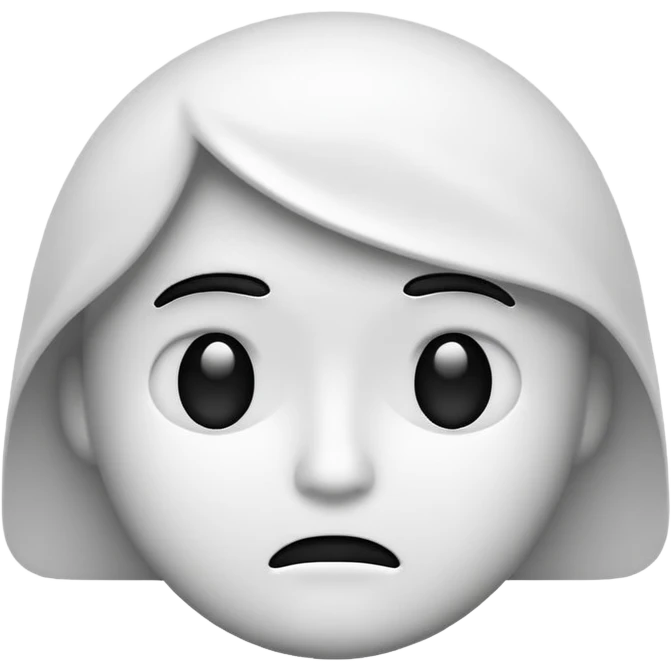 🤔 this emoji convert to text black and white emoji