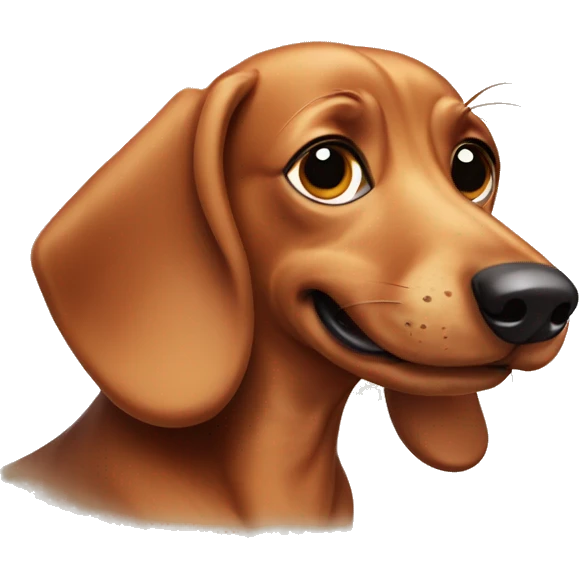 Weiner dog emoji