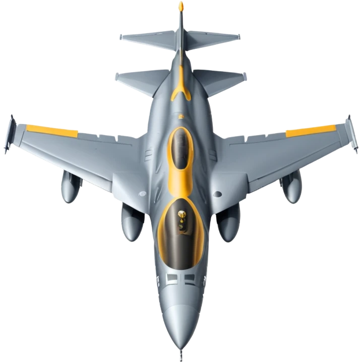 American F16 from topdown view emoji