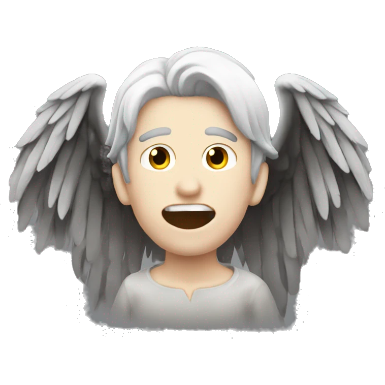 falling dark angel male pale emoji