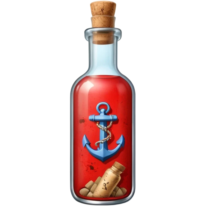 A Message Bottle, red emoji
