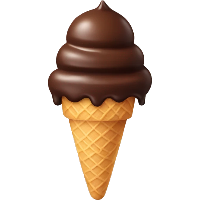 Chocolate Ice Cream emoji