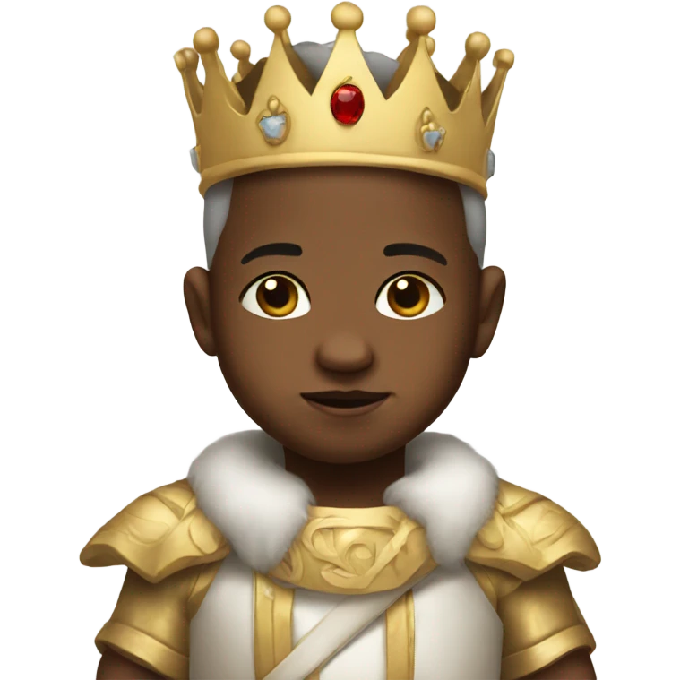 White baby king  emoji