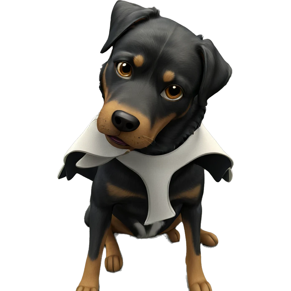 dog enjoying the sunny day emoji
