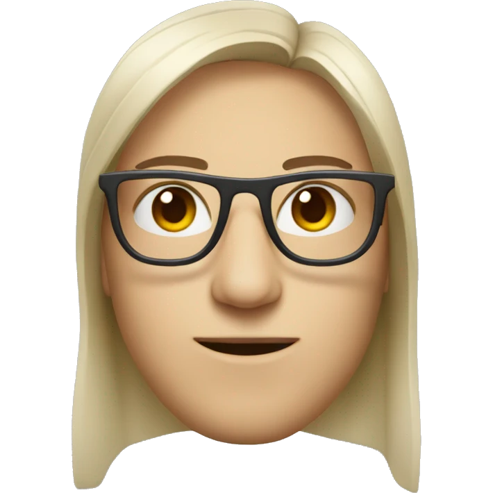 Cara de persona con lentes  emoji