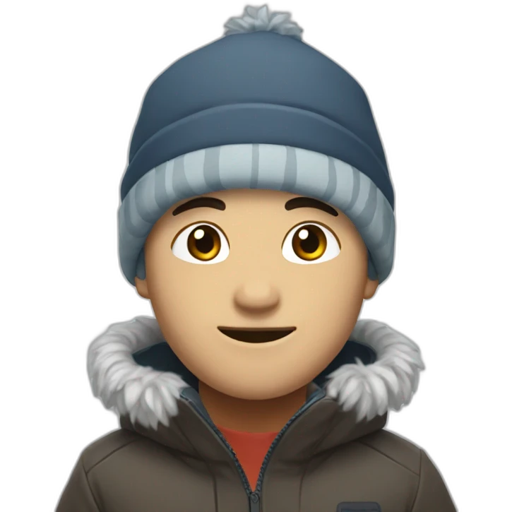 character Park in winter emoji