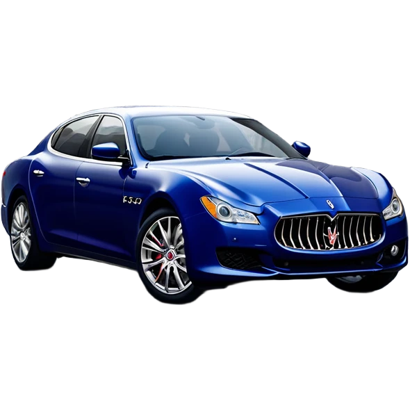 Maserati Quattroporte (2022) – cinematic-realistic Maserati Quattroporte emoji, its striking Italian design turning heads as it effortlessly maneuvers through the streets of Milan. The engine roars with Italian flair, echoing the car's racing heritage while enveloping the driver in an atmosphere of true luxury. emoji