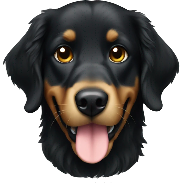 black golden retriever  emoji