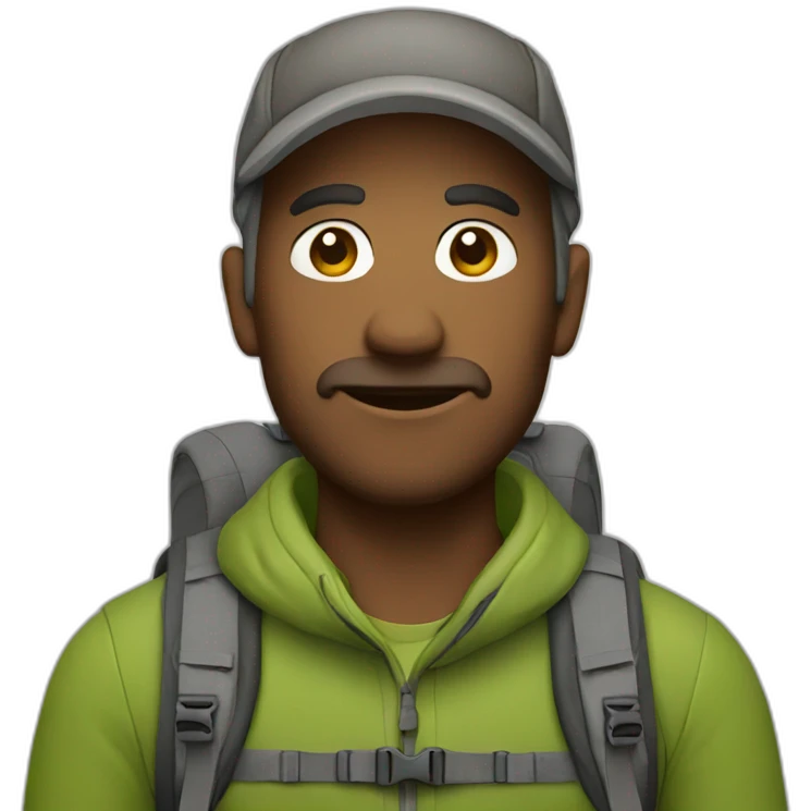 hiker emoji