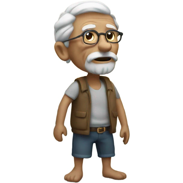 old man by the ocean emoji