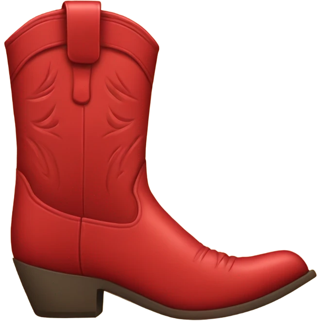 Red cowboy boots emoji