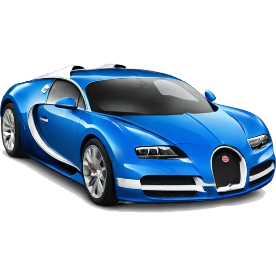 Blue Bugatti emoji