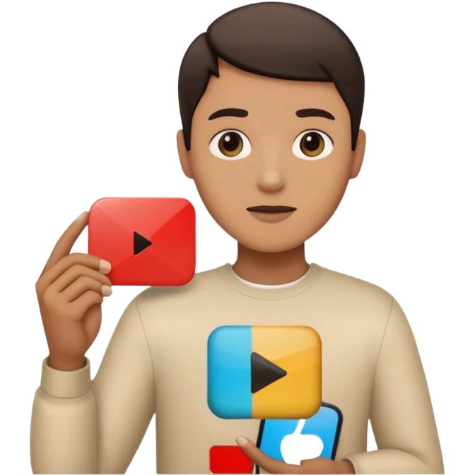 🔻play buten emoji