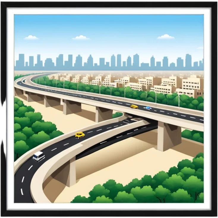 Mahipalpur Flyover delhi emoji