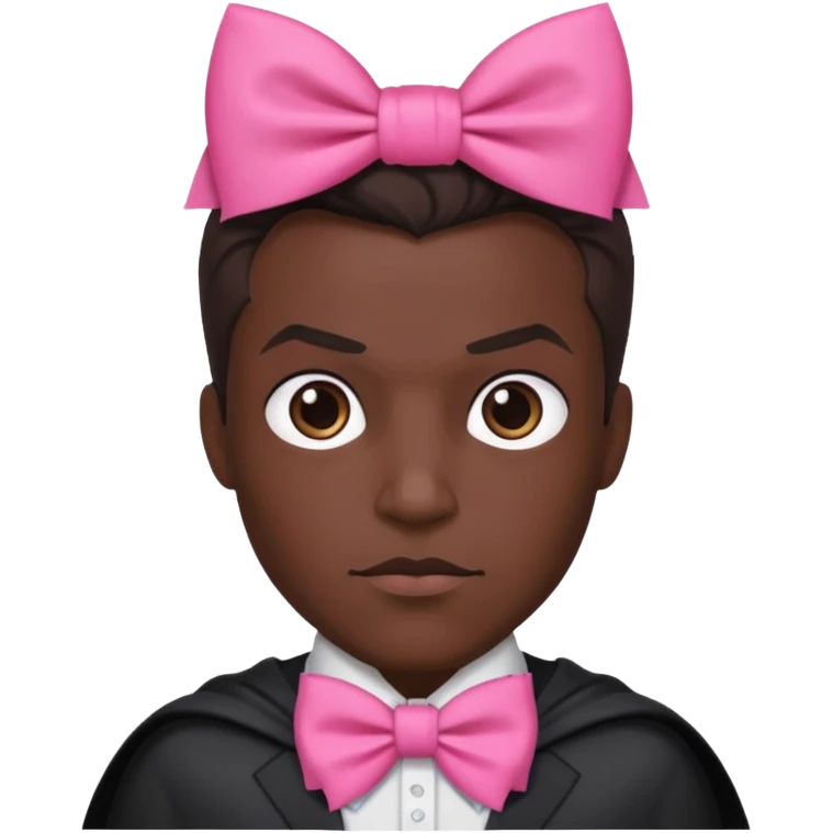 Batman with pink bow emoji