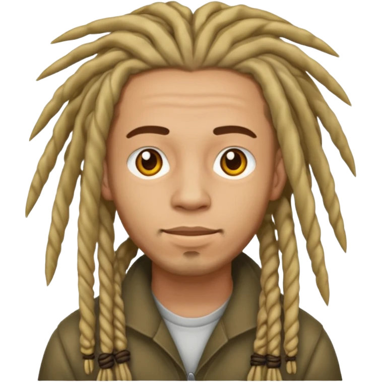 man light skin with dread  emoji