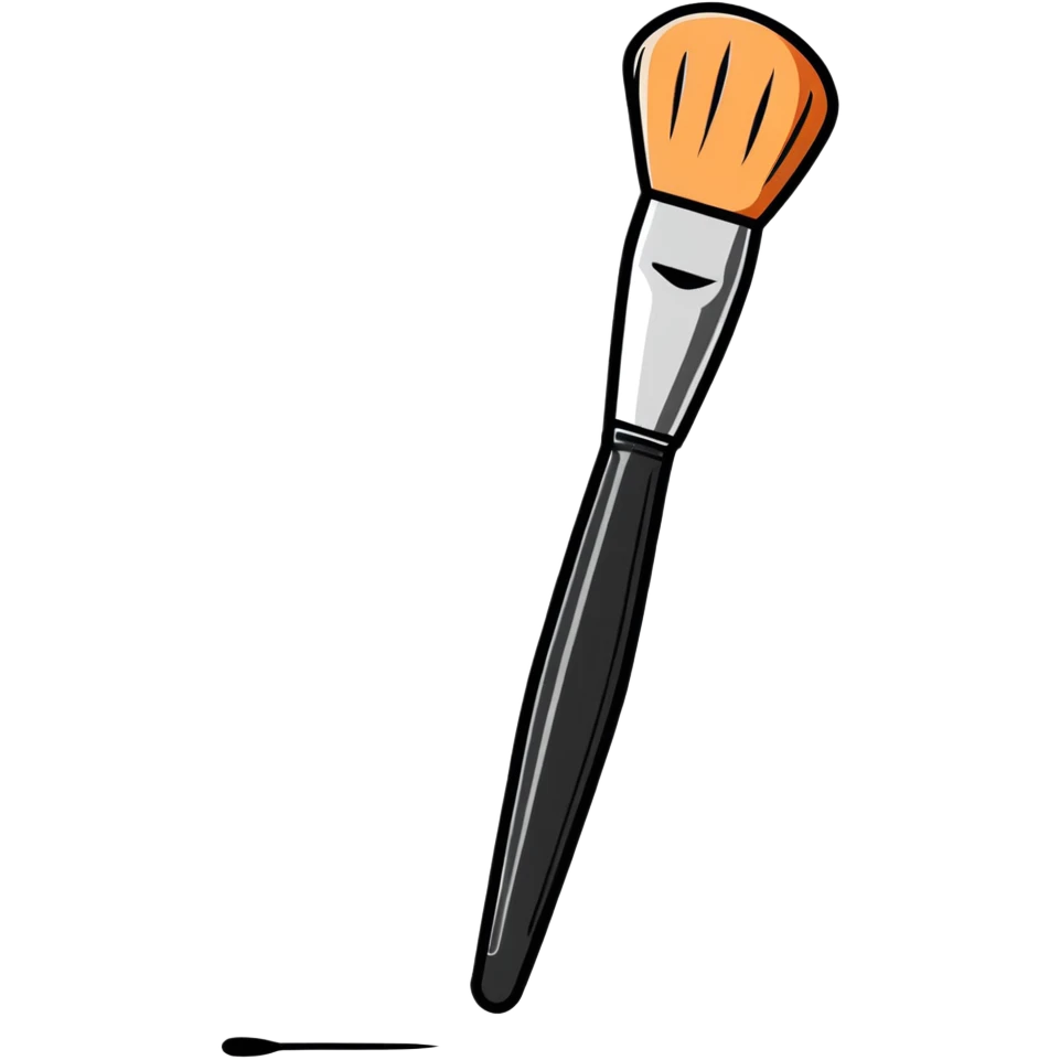 Makeup brush beauty tool emoji