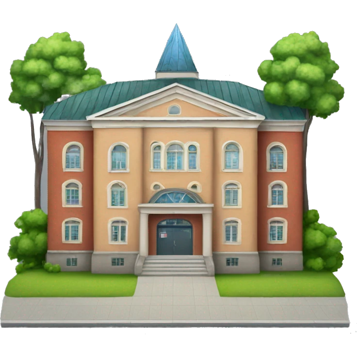 russian school buiding  emoji