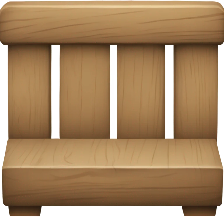create an Image of a bench emoji